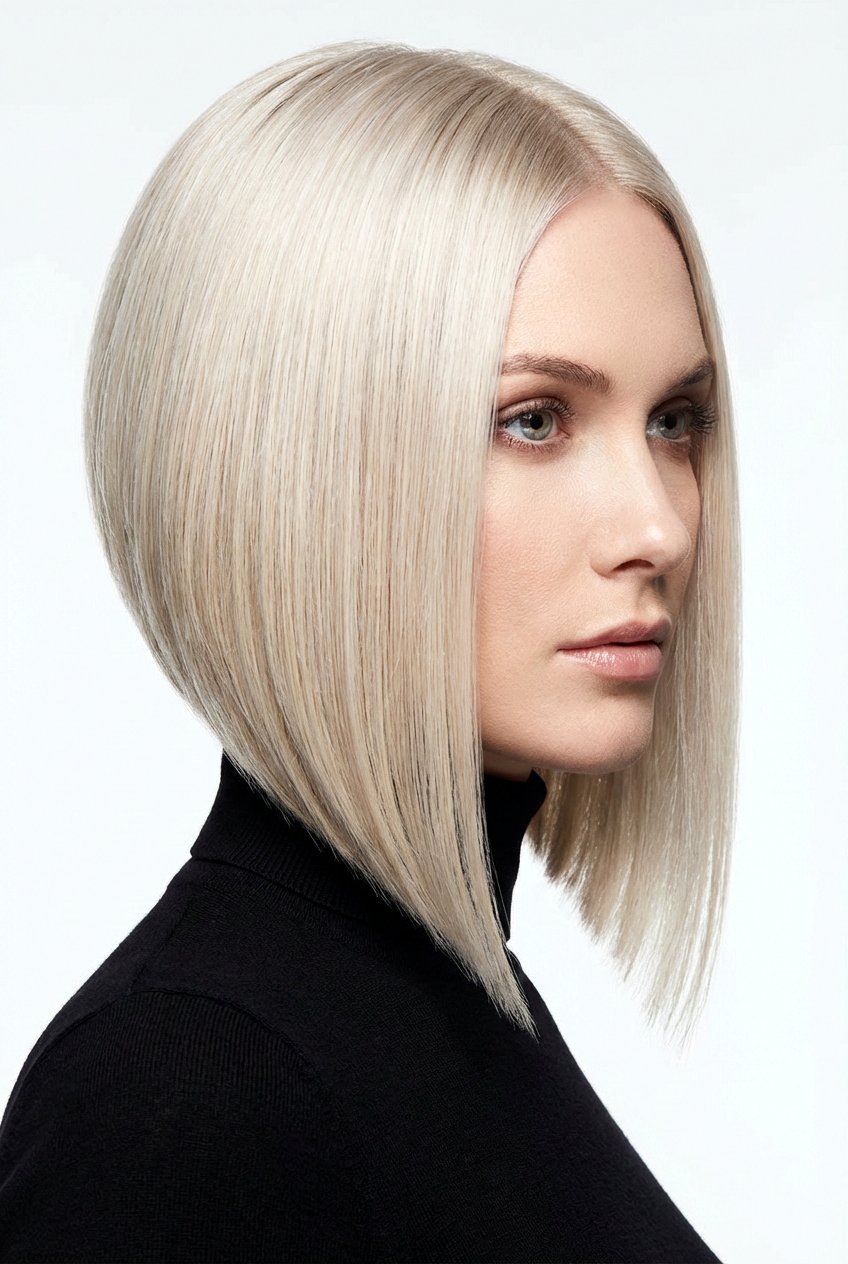 Sleek Straight Inverted Bob - 20 inverted bob haircut - 20 inverted bob haircut