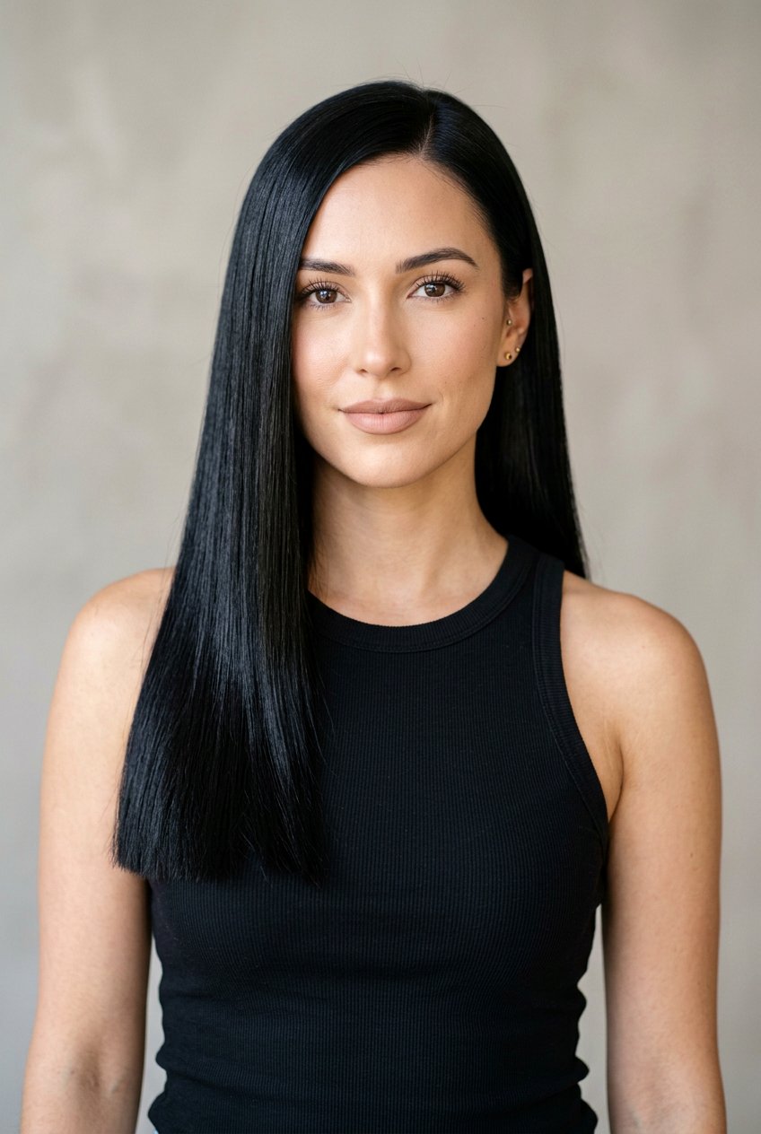 Sleek Straight Long Haircut - 20 cute long haircuts for women - 20 cute long haircuts for women