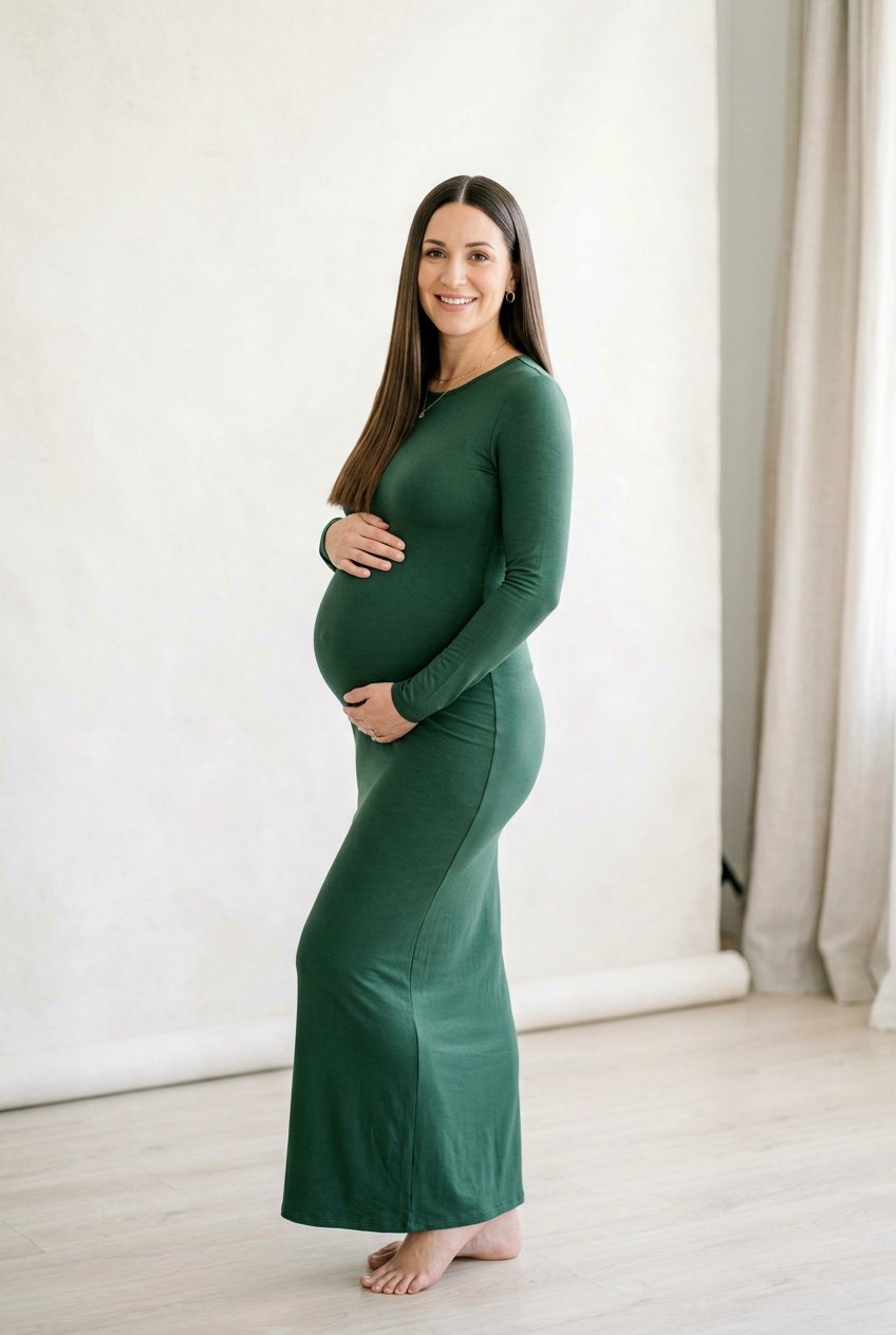 Sleek Straight Maternity Photoshoot Hair - 20 maternity photo shoot hairstyles - 20 maternity photo shoot hairstyles