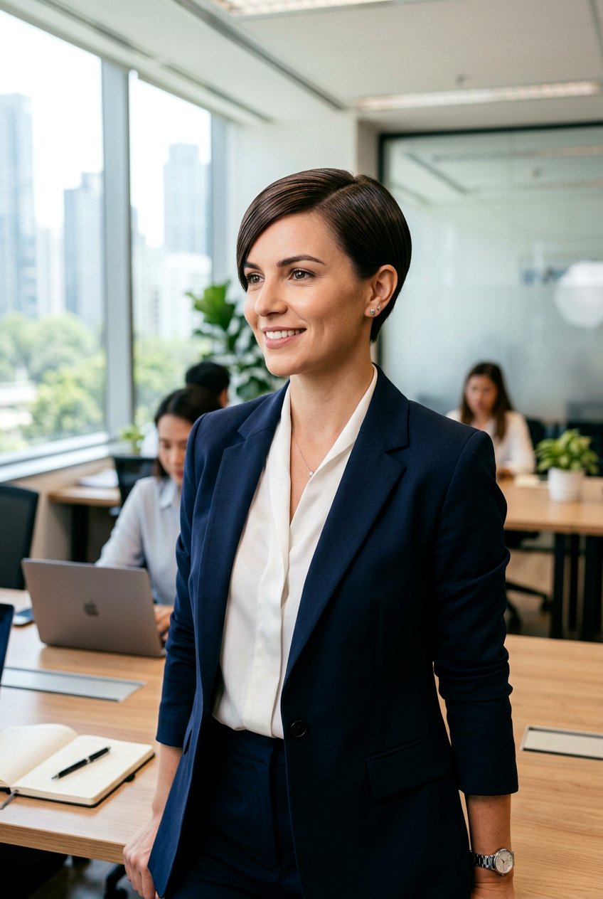 Sleek Straight Pixie Haircut - 20 clean office pixie haircut - 20 clean office pixie haircut