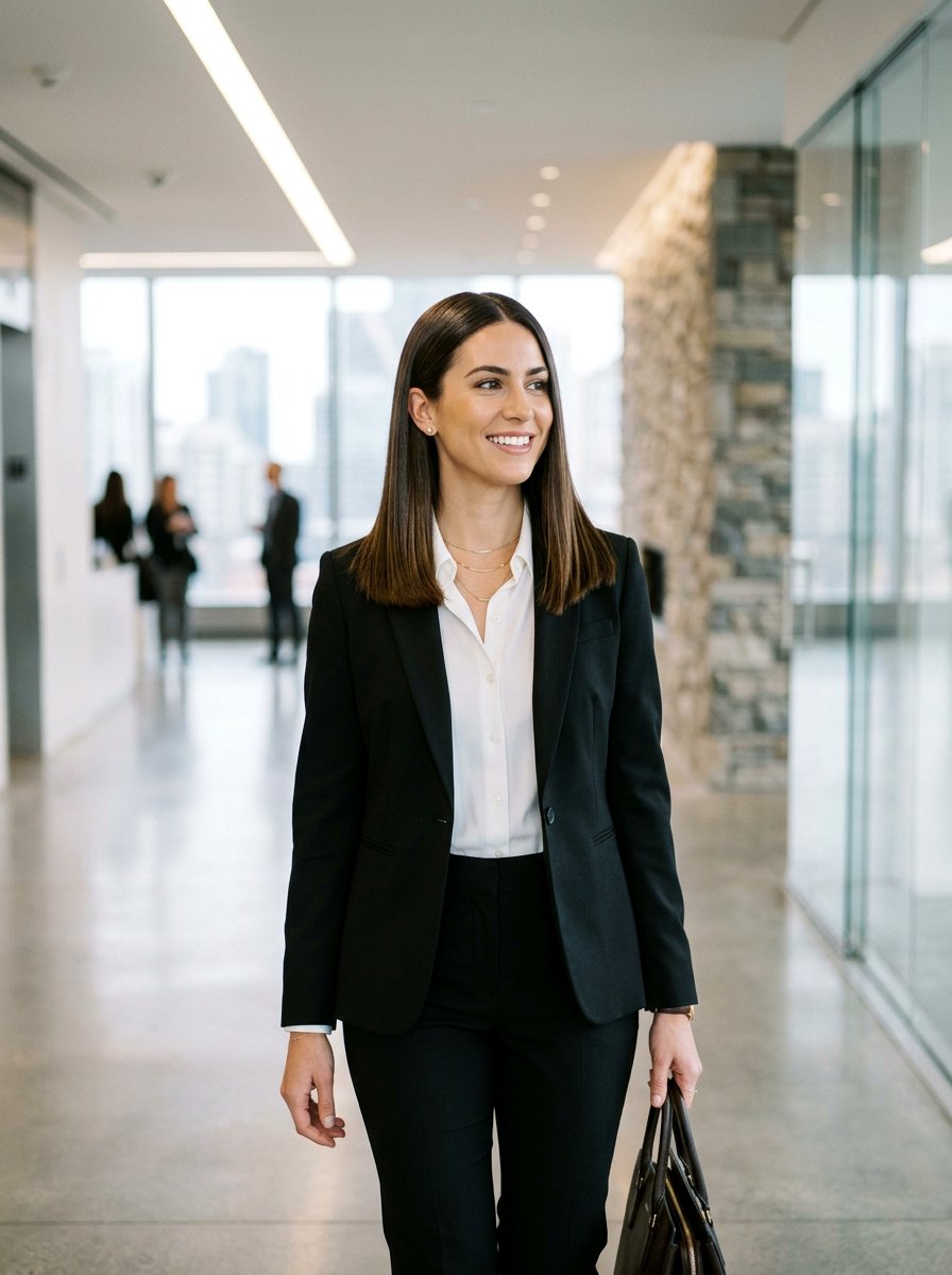 Sleek Straight Shoulder Length Haircut - 20 classy shoulder length haircut ideas - 20 classy shoulder length haircut ideas