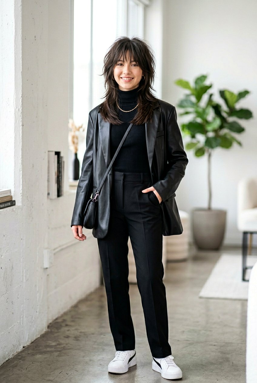 Sleek Straight Wolf Cut For Teenage Girls - 20 wolf cut for teenage girls - 20 wolf cut for teenage girls