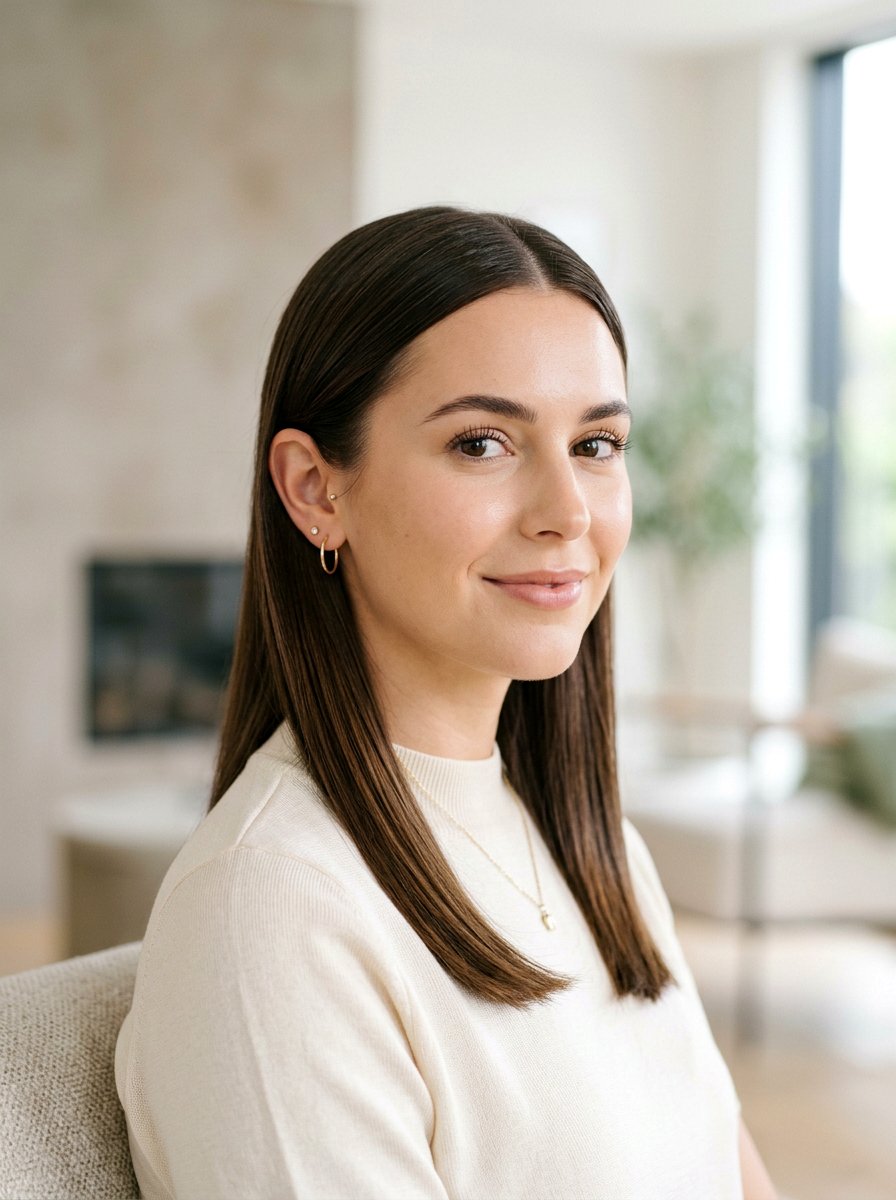 Sleek Straight with Tuck for Medium Hair - 20 date night hairstyle for medium hair - 20 date night hairstyle for medium hair