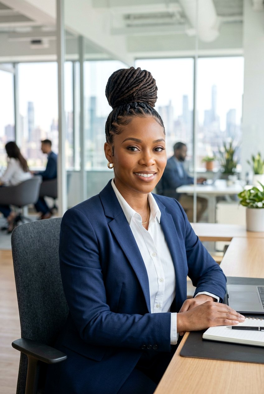 Sleek Top Knot Loc Ponytail - 20 long loc ponytail for women - 20 long loc ponytail for women