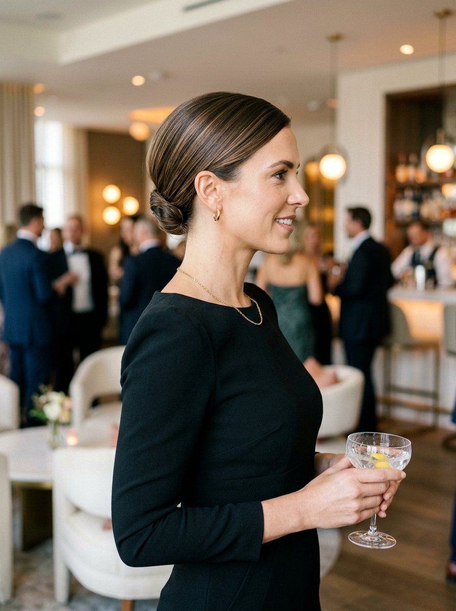 Sleek Tucked Bob - 20 sleek hairstyle for wedding guest - 20 sleek hairstyle for wedding guest