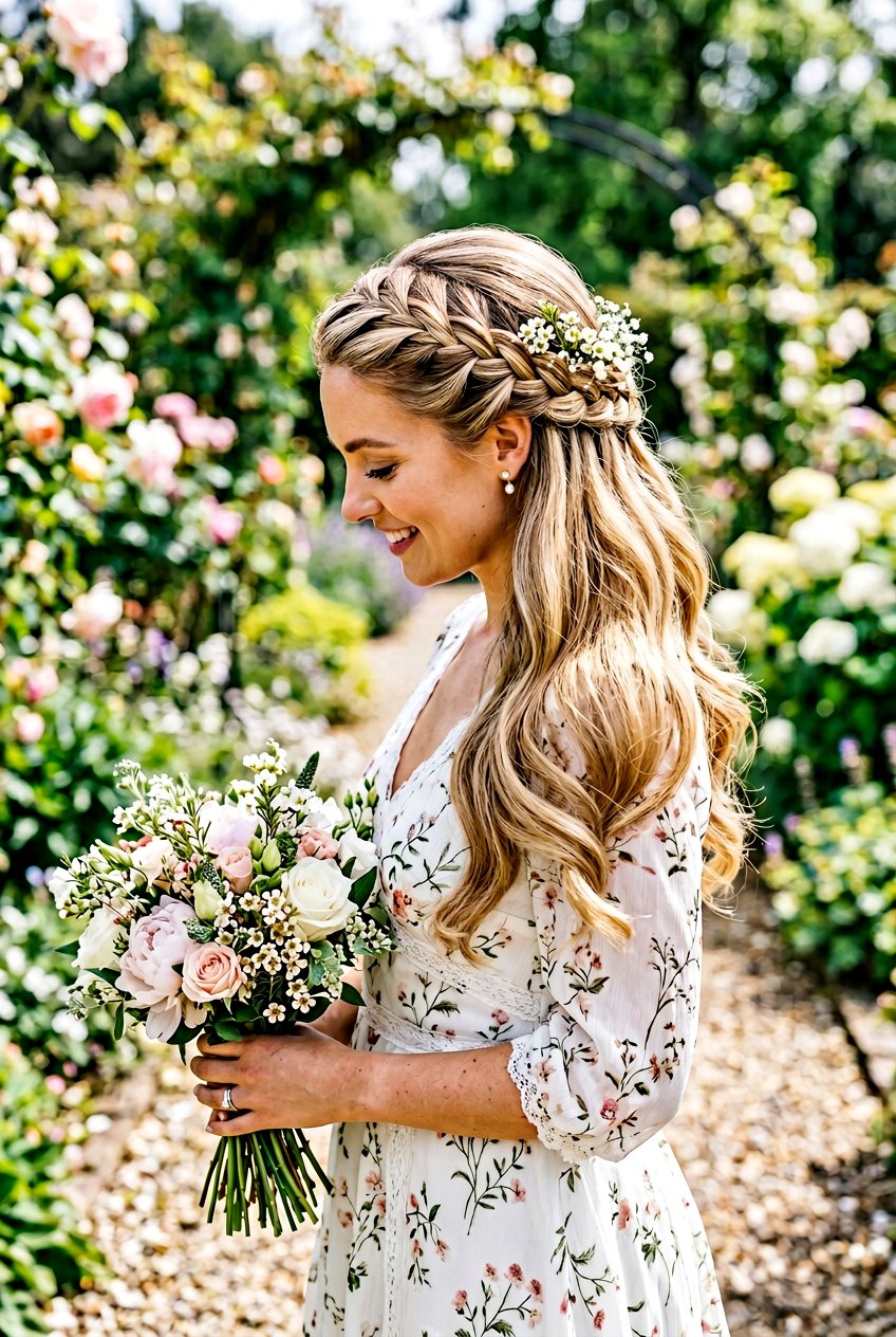 Sleek Waterfall Braid For Brides - 20 bridal hairstyle for straight sleek look - 20 bridal hairstyle for straight sleek look