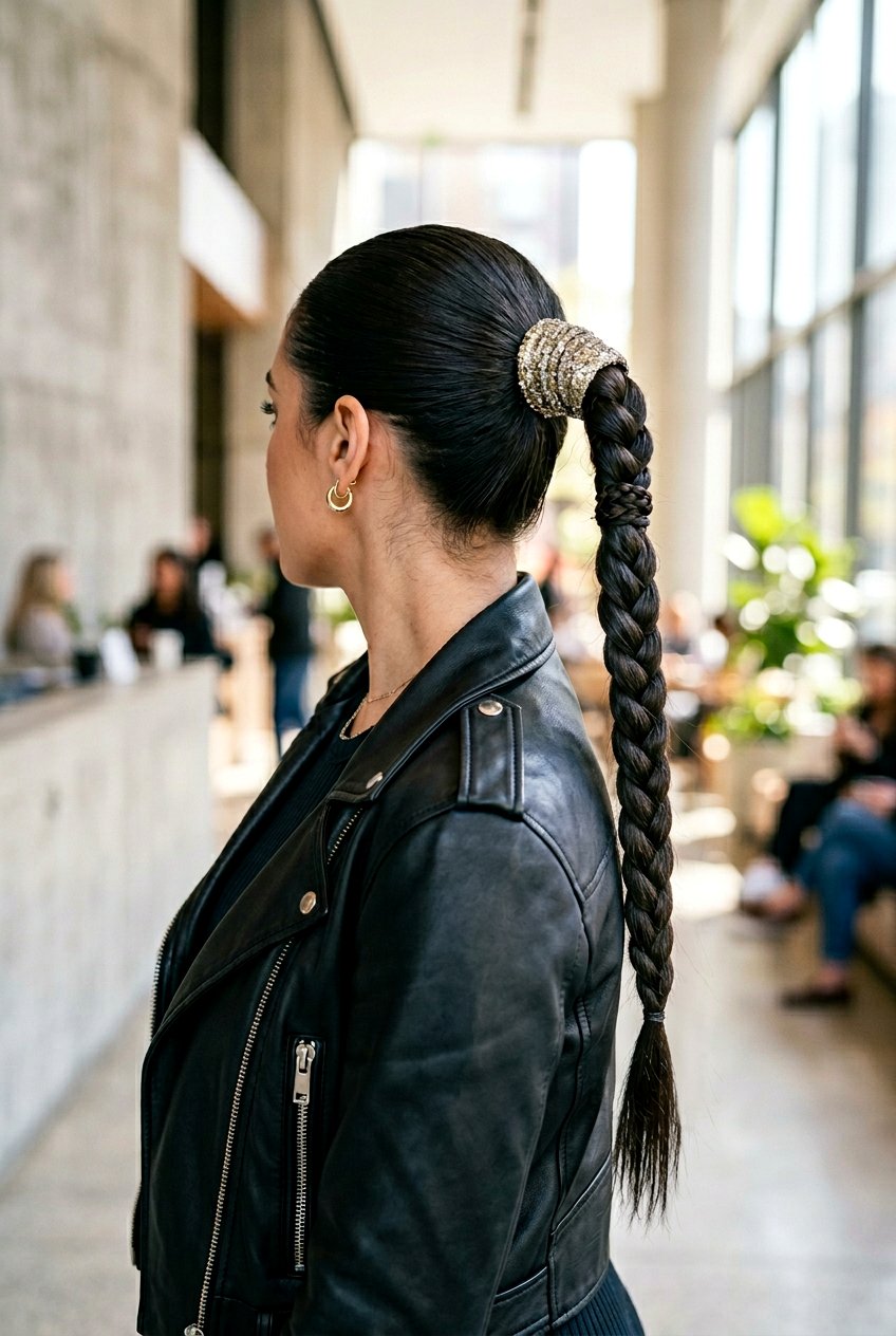 Sleek Wrap Braid Ponytail With Glitter - 20 festival braid ponytail with glitter - 20 festival braid ponytail with glitter