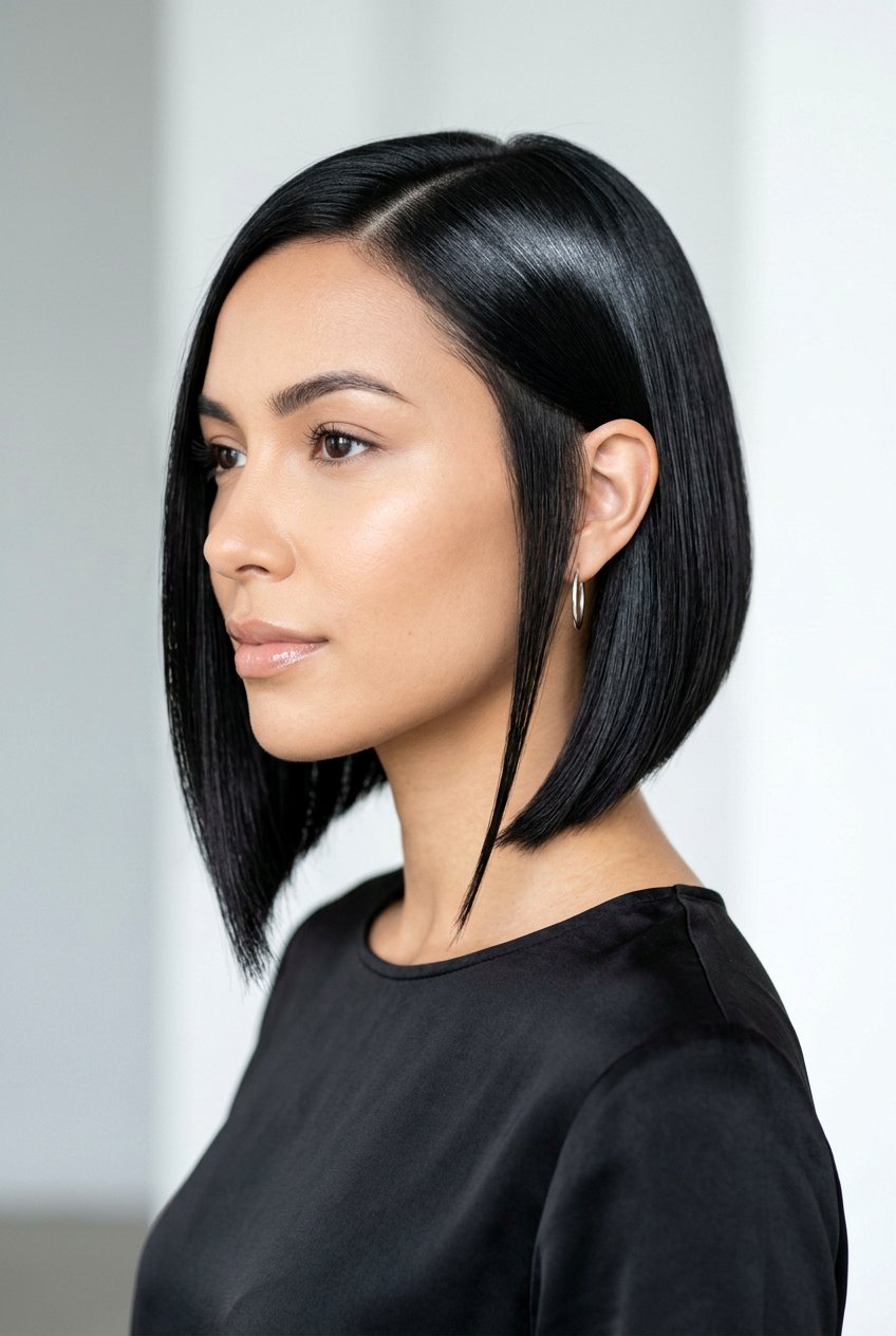 Sleek asymmetrical bob - 20 asymmetrical bob haircut - 20 asymmetrical bob haircut
