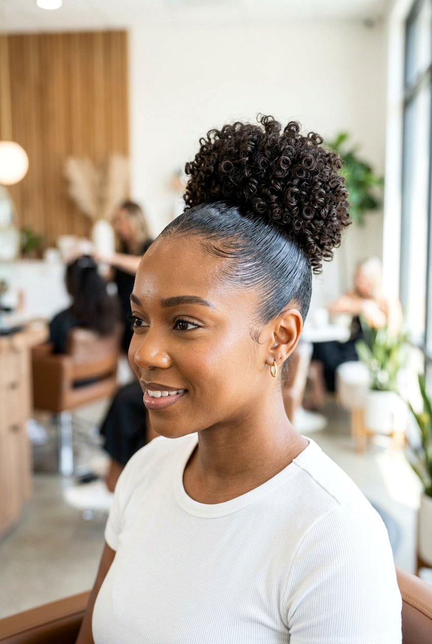 Sleek bun curly hair - 20 sleek bun hairstyles - 20 sleek bun hairstyles