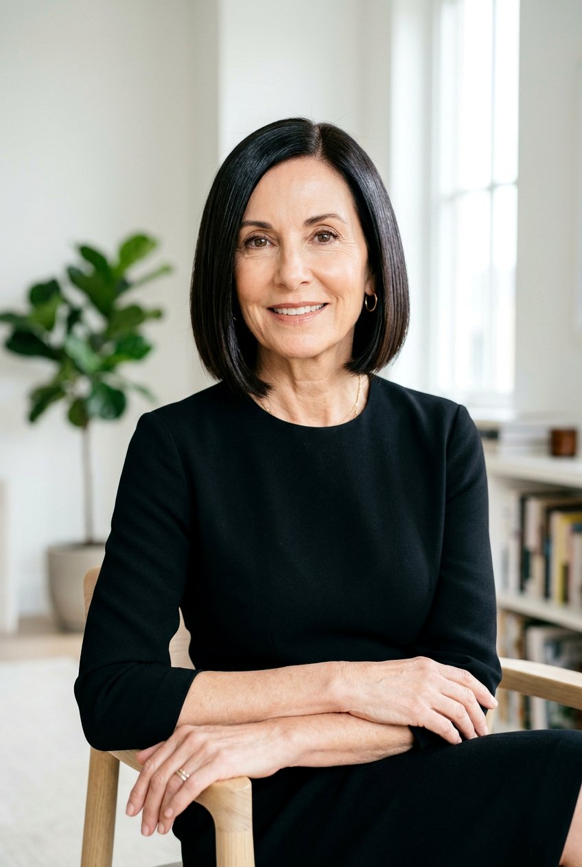 Sleek chin length bob - 20 elegant chin length bob for older women - 20 elegant chin length bob for older women