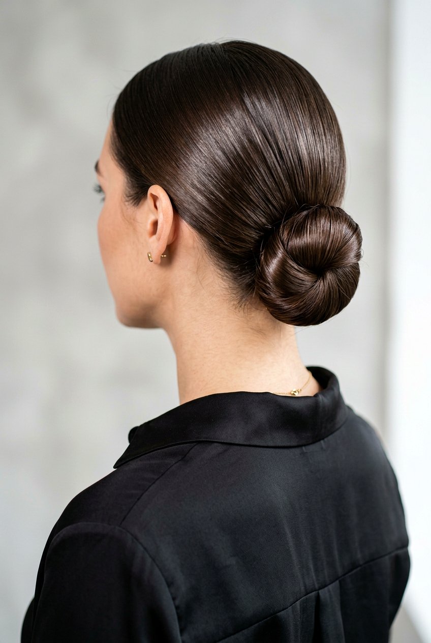 Sleek low bun - 20 elegant hairstyles for women - 20 elegant hairstyles for women