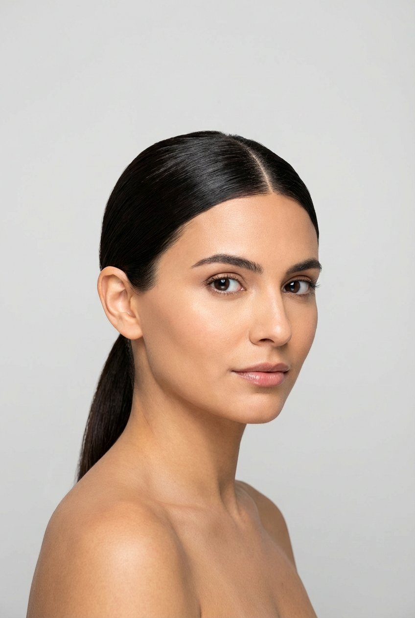 Sleek low ponytail - 20 ponytail hairstyles for school - 20 ponytail hairstyles for school