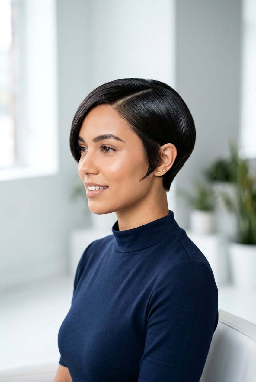 Sleek pixie bob - 20 short layered haircuts - 20 short layered haircuts