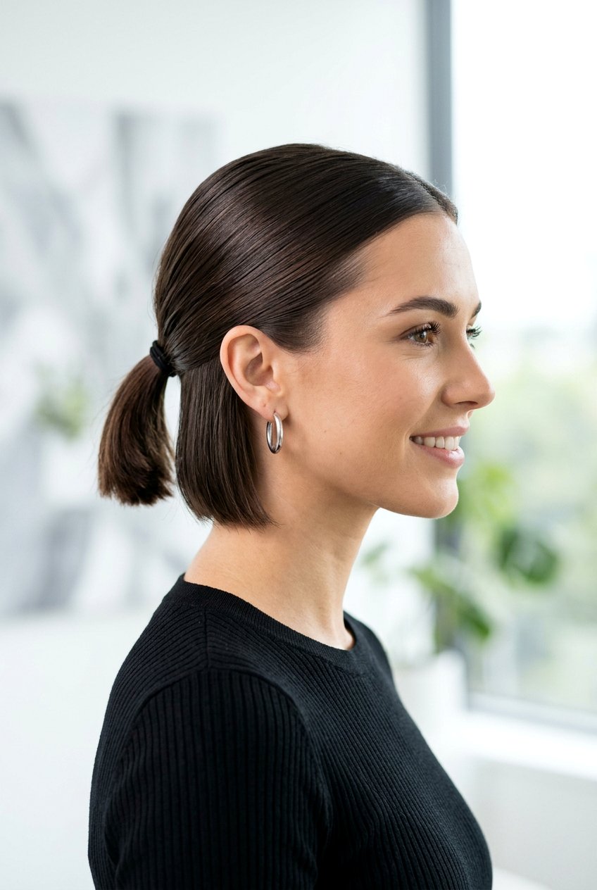 Sleek ponytail for short hair - 20 sleek ponytail hairstyles - 20 sleek ponytail hairstyles