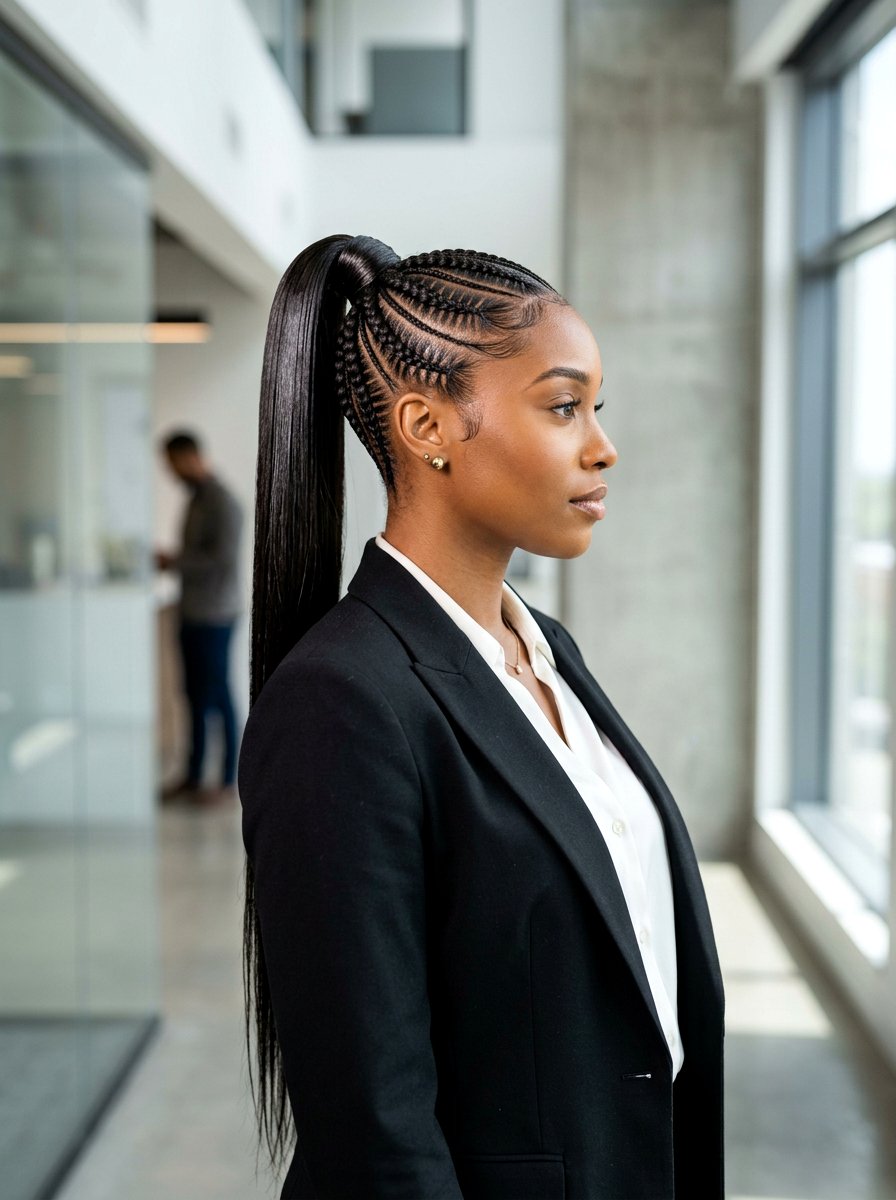 Sleek track braid ponytail - 20 track braid ponytail - 20 track braid ponytail