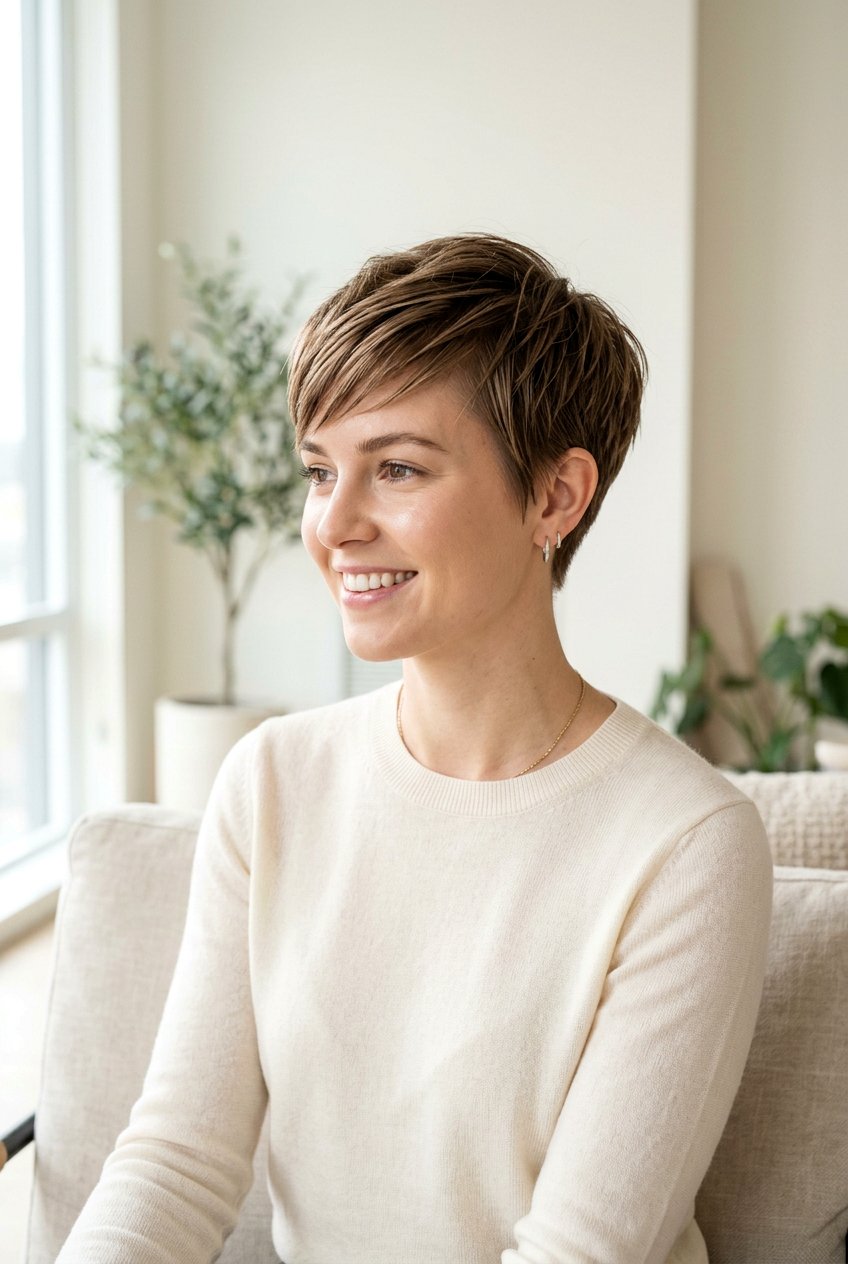 Sliced Pixie for Fine Hair - 20 choppy pixie for thin hair women - 20 choppy pixie for thin hair women
