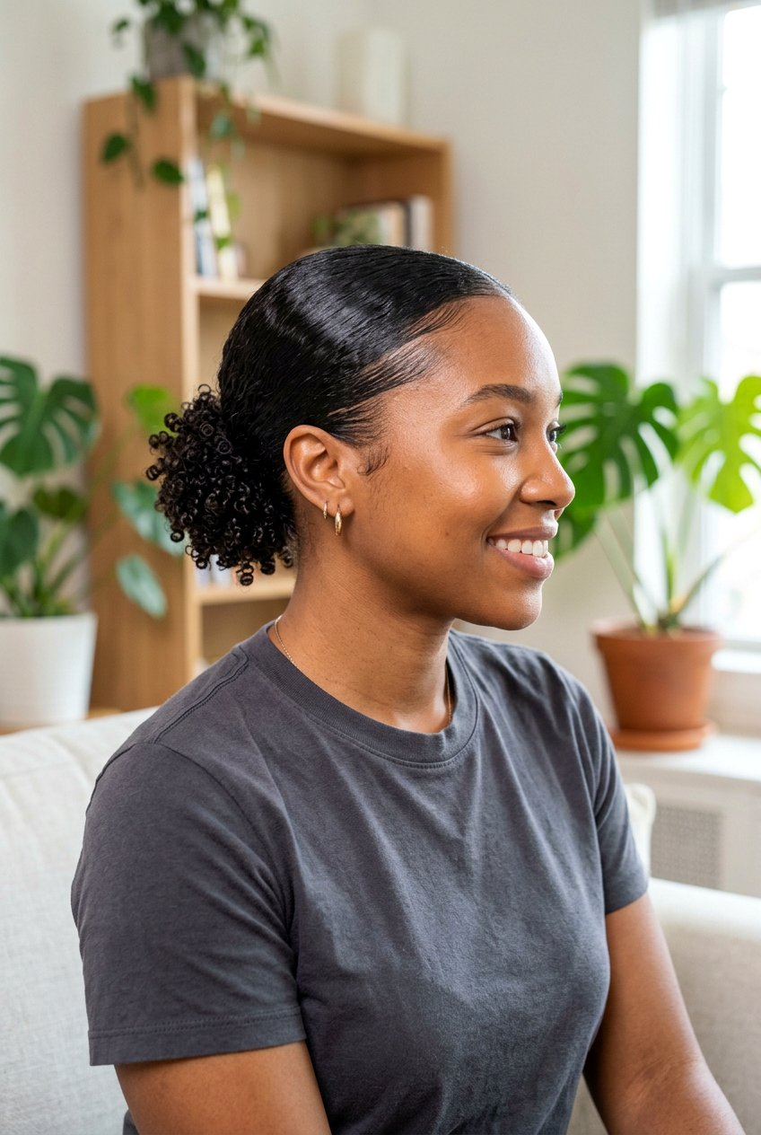 Slick Back Curly Bun For Short Curly Hair - 20 slick back bun for curly hair - 20 slick back bun for curly hair