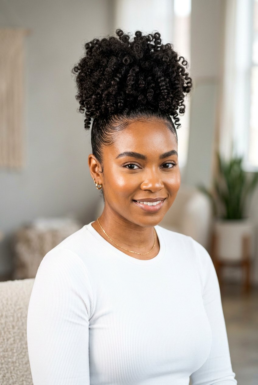 Slick Back Curly Bun For Thick Curly Hair - 20 slick back bun for curly hair - 20 slick back bun for curly hair