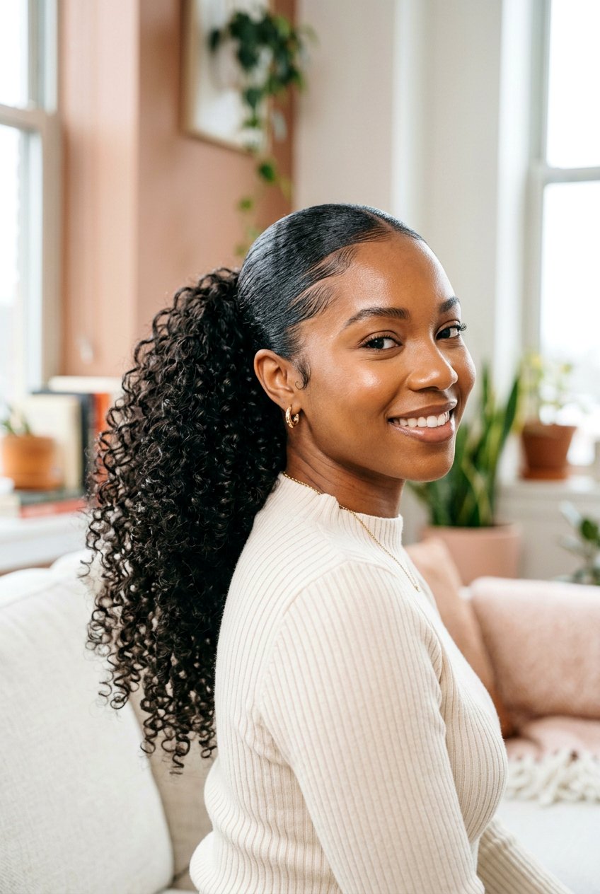 Slick Back Curly Ponytail Natural Hair - 20 slick back ponytail for natural hair - 20 slick back ponytail for natural hair