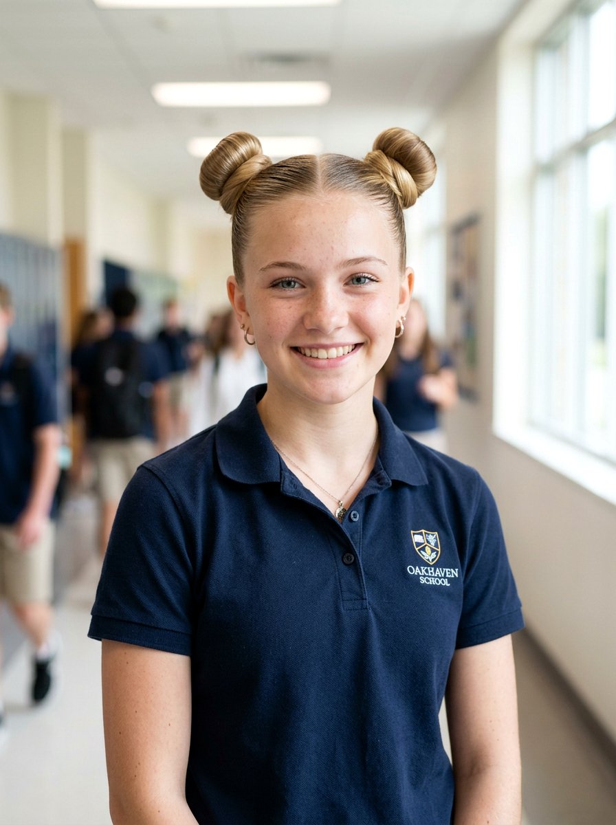 Slick Back Double Bun Space Buns - 20 school slick back bun hairstyle - 20 school slick back bun hairstyle