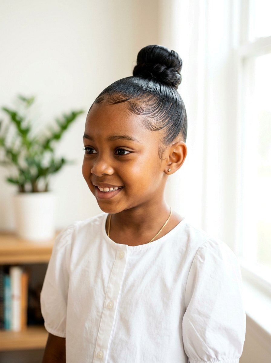 20 Sleek School Slick Back Bun Hairstyle Ideas for Students