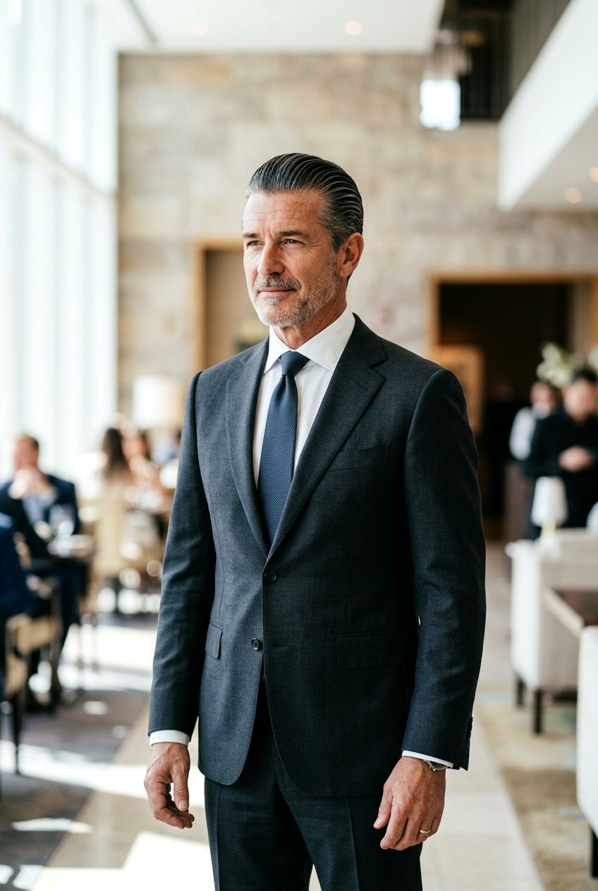 Slick Back Mature Men Haircut - 20 men haircut ideas for mature style - 20 men haircut ideas for mature style