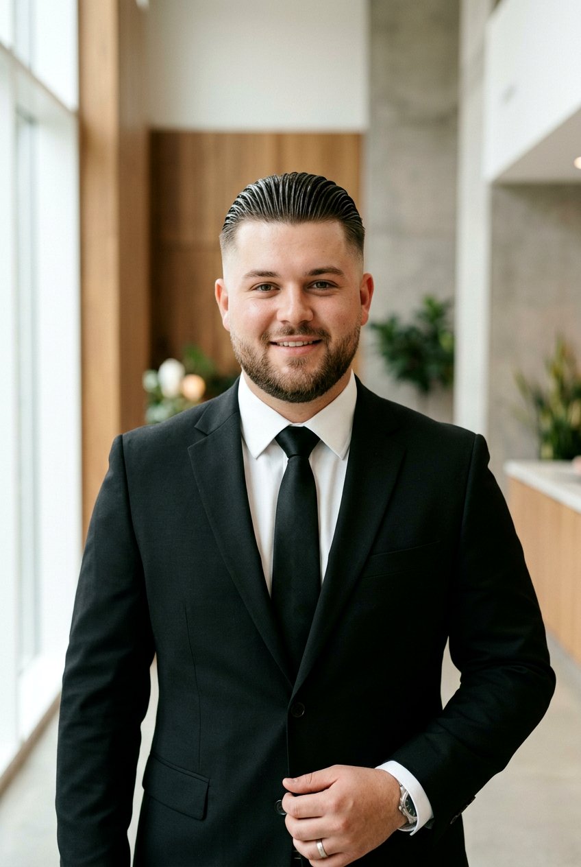 Slick Back Men Haircut Round Face - 20 men haircut ideas for round face - 20 men haircut ideas for round face