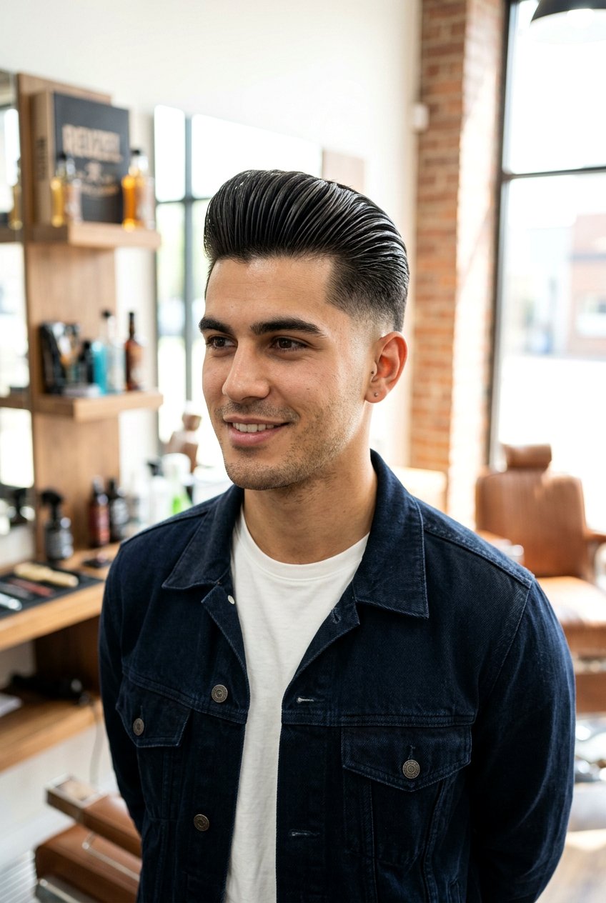 Slick Back Quiff - 20 quiff haircut for men - 20 quiff haircut for men