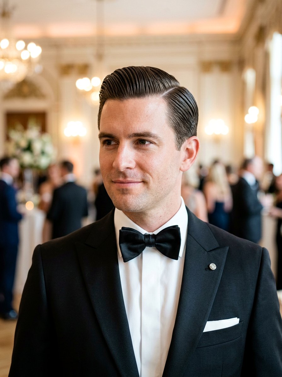 Slick Back Side Part - 20 side part for professional men - 20 side part for professional men