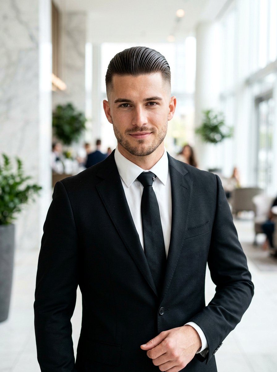 Slick Back Two Block Haircut - 20 two block haircut men - 20 two block haircut men