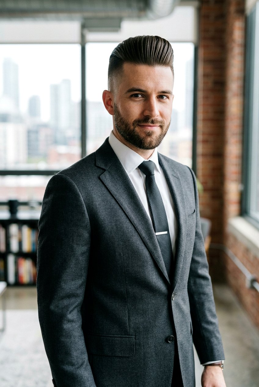 Slick Back Undercut - 20 mens haircut for heart shaped face - 20 men’s haircut for heart shaped face