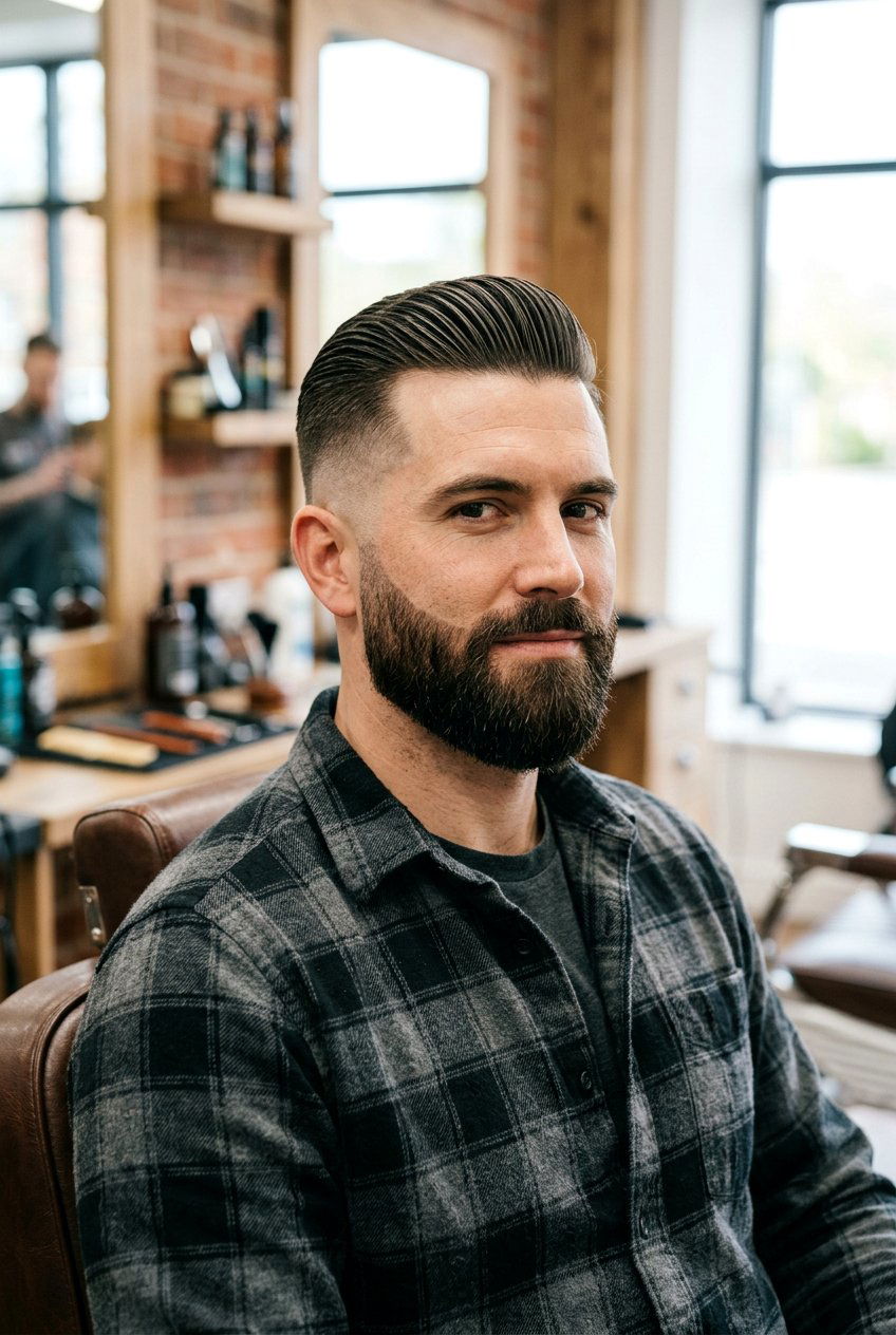 Slick Back Undercut With Beard - 20 undercut with slick back men - 20 undercut with slick back men