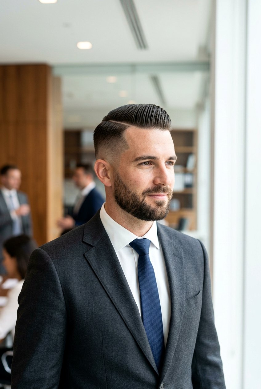 Slick Back Undercut With Hard Part - 20 undercut with slick back men - 20 undercut with slick back men