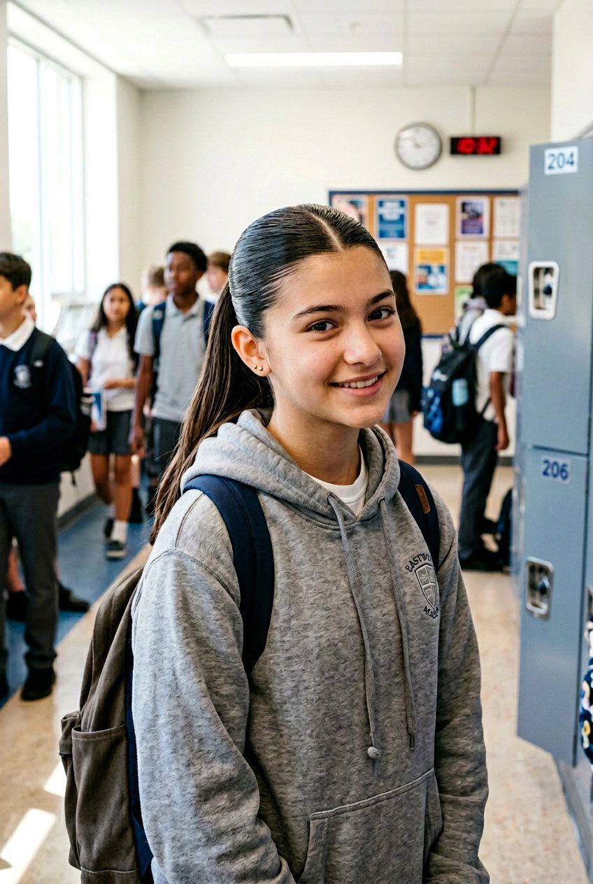 Slick Ponytail With Double Parts - 20 school hairstyle with slick ponytail - 20 school hairstyle with slick ponytail