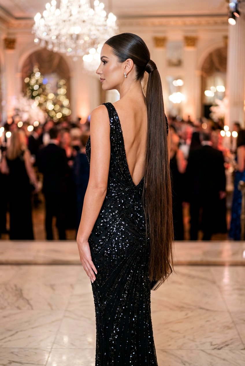 Slick Ponytail With Extensions - 20 clean girl slick ponytail - 20 clean girl slick ponytail