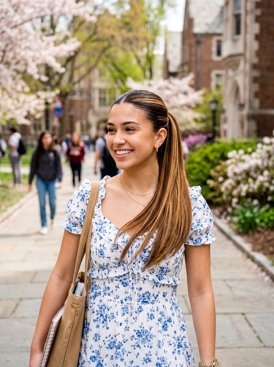 Slick Ponytail With Highlights - 20 college girls slick ponytail hairstyle - 20 college girls slick ponytail hairstyle