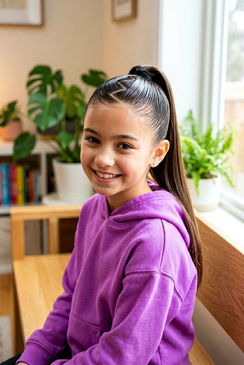 20 Sleek School Hairstyle With Slick Ponytail Ideas to Try