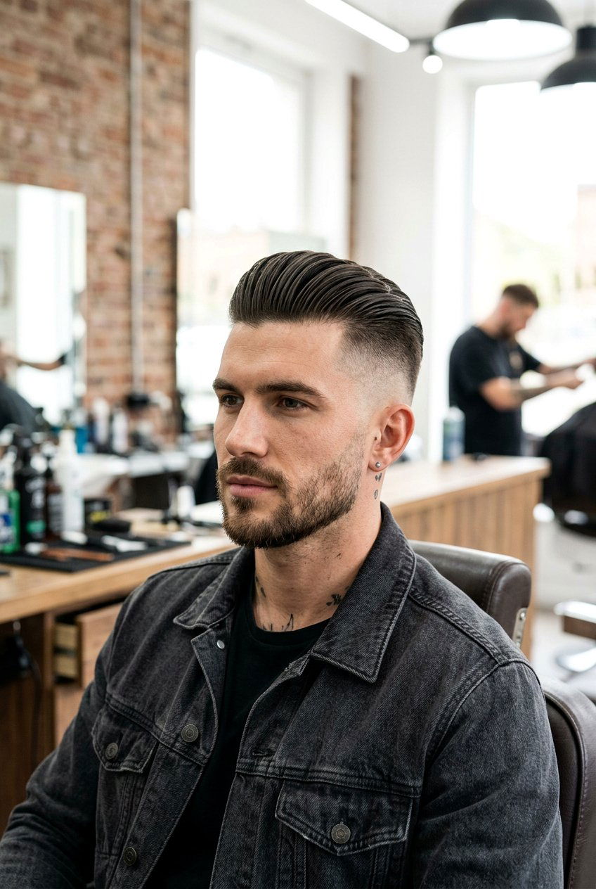 Slick back undercut - 20 slick back haircut for men - 20 slick back haircut for men