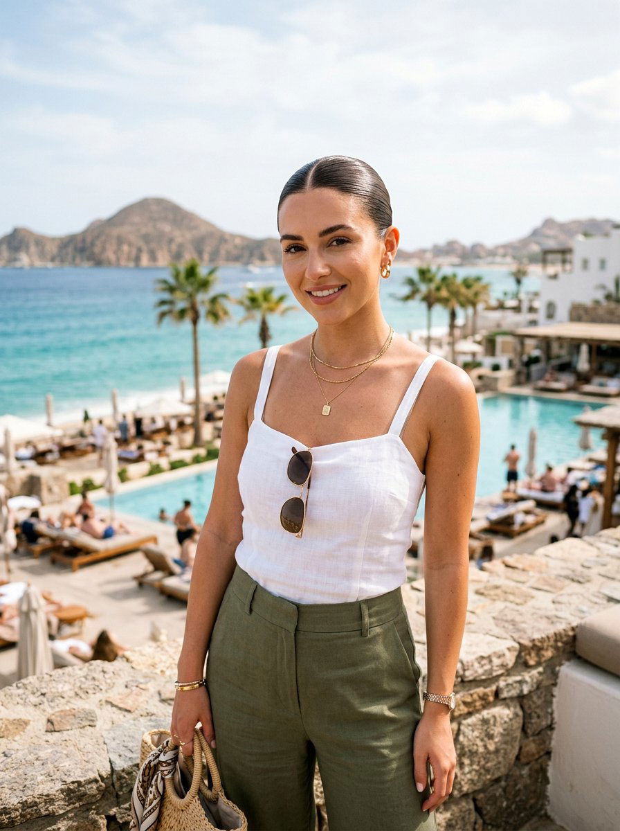 Slicked Back Bun - 20 vacation hairstyle for humid weather - 20 vacation hairstyle for humid weather