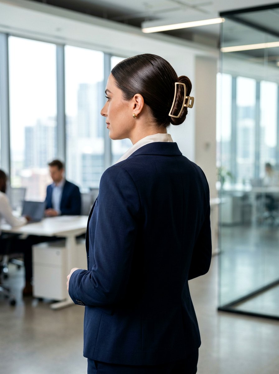 Slicked Back Claw Clip - 20 sleek claw clip twist hairstyle - 20 sleek claw clip twist hairstyle