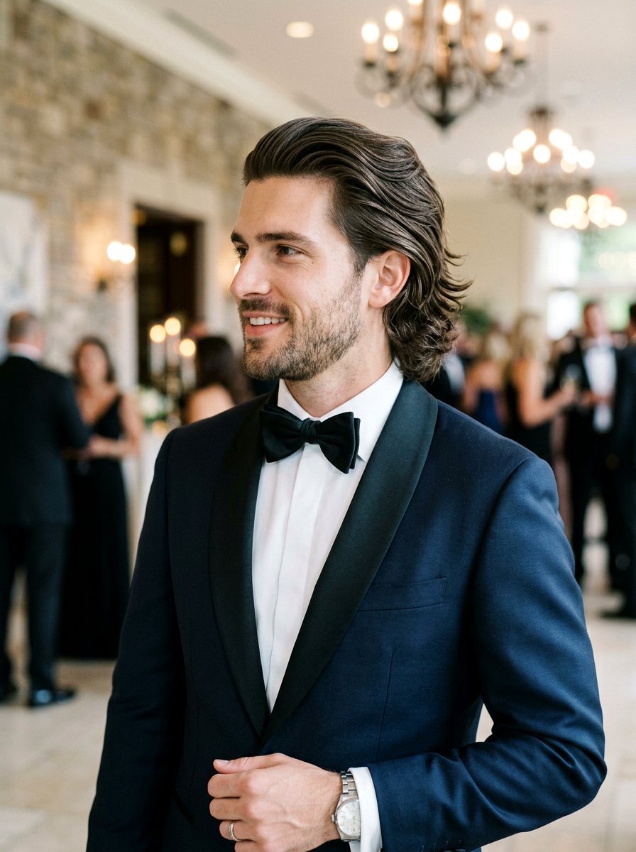 Slicked Back Flow - 20 surfer flow haircut men - 20 surfer flow haircut men