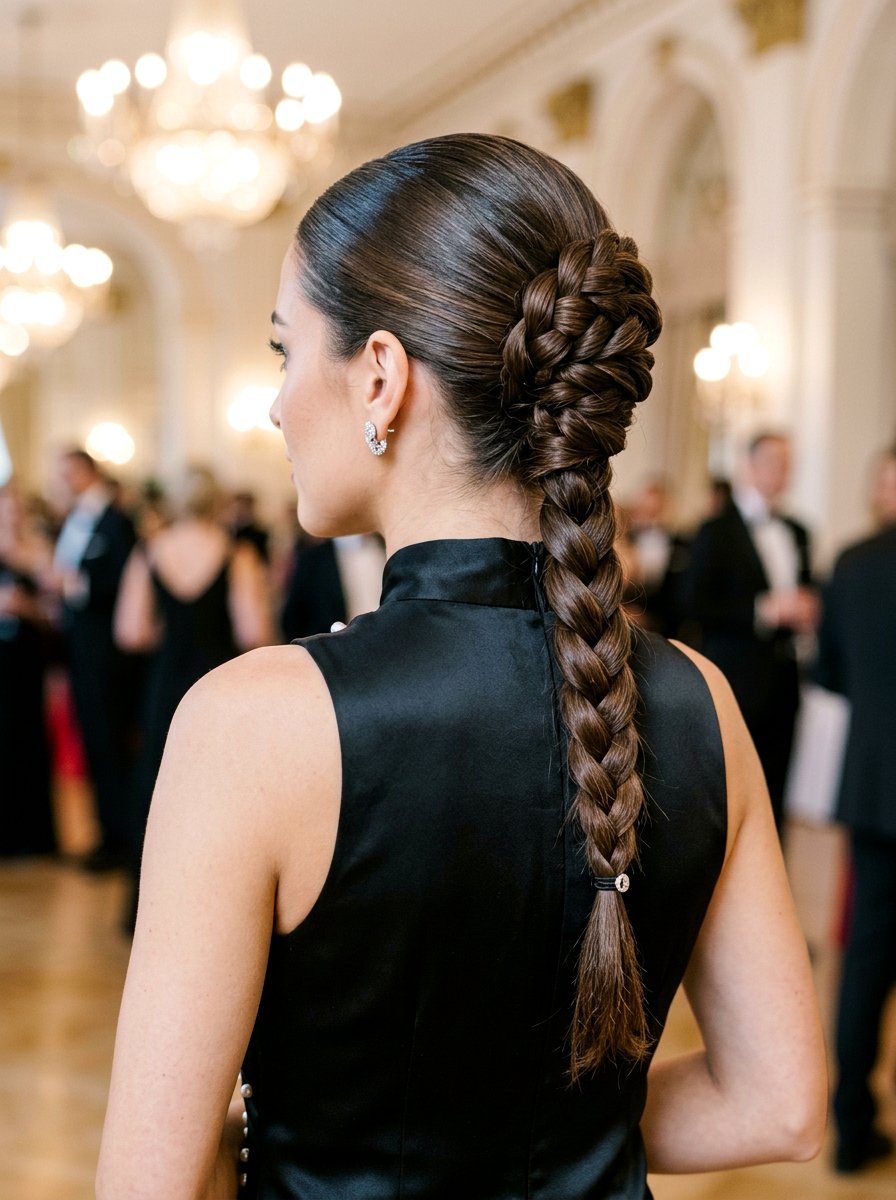 Slicked Back French Twist Braid Ponytail - 20 slicked back braid ponytail - 20 slicked back braid ponytail