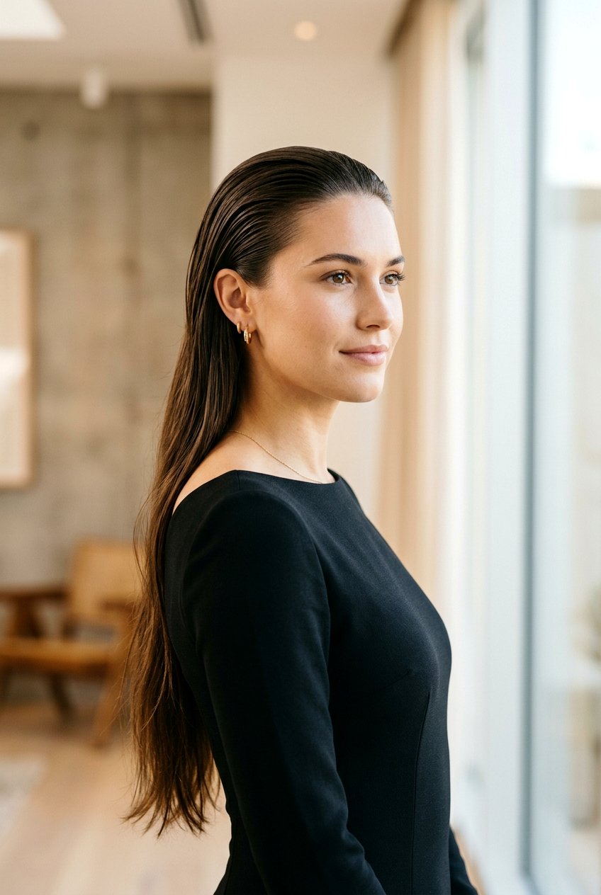 Slicked Back Long Hair Down - 20 editorial slicked back hairstyle - 20 editorial slicked back hairstyle