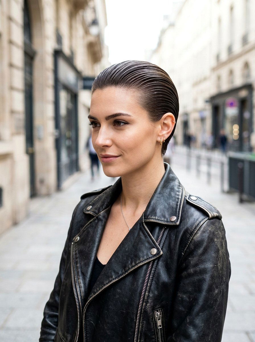 Slicked Back Look - 20 clean girl haircut ideas - 20 clean girl haircut ideas