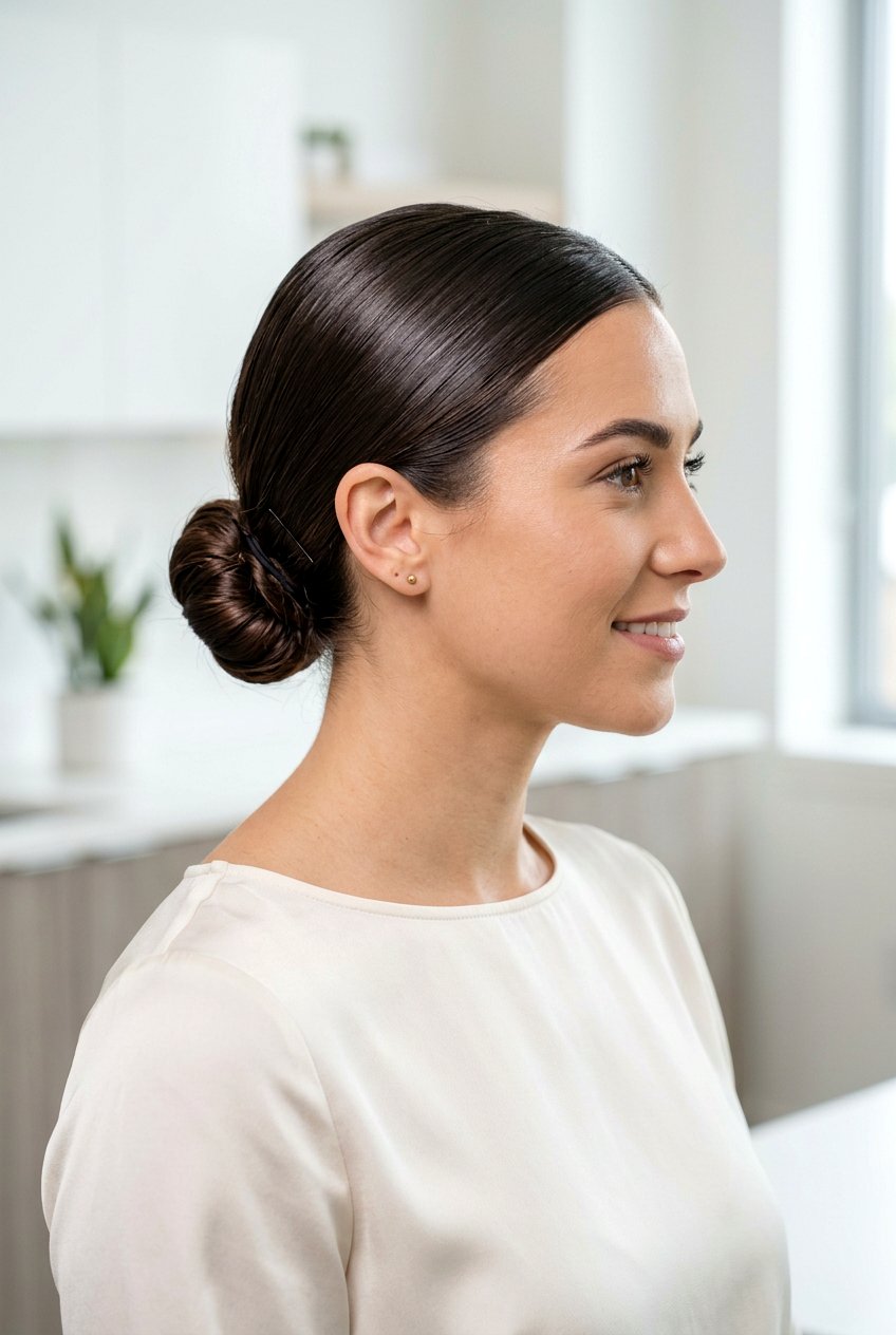 20 Professional Sleek Work Bun Hairstyles for the Office