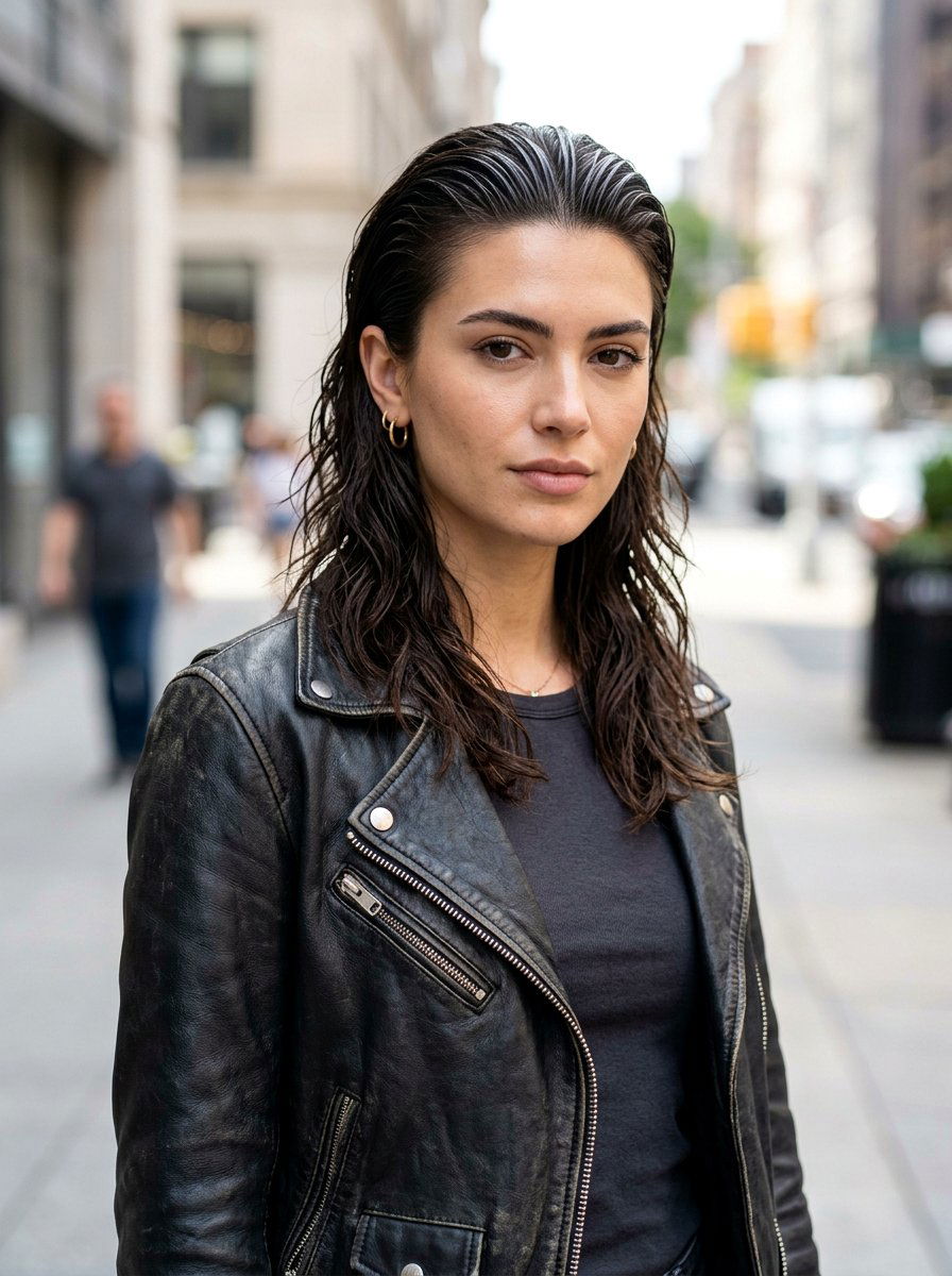 Slicked Back Medium Shag - 20 simple hairstyle for medium shag haircut - 20 simple hairstyle for medium shag haircut