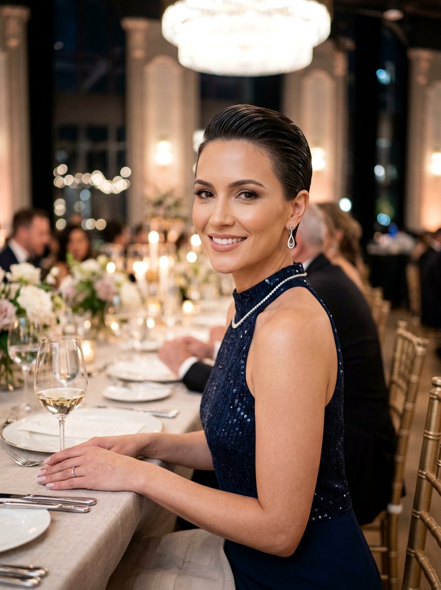 Slicked Back Pixie - 20 easy pixie styling ideas for women - 20 easy pixie styling ideas for women