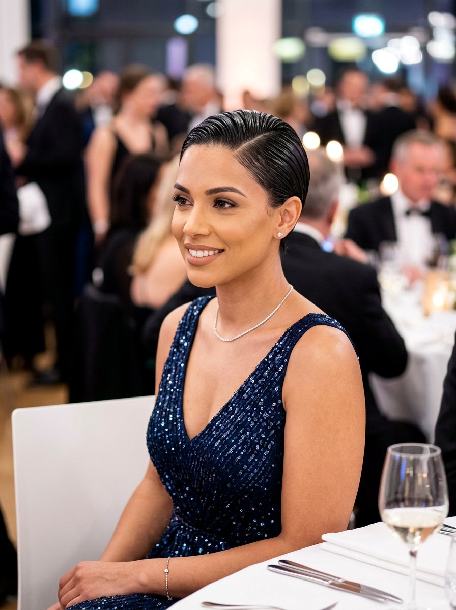 Slicked Back Pixie - 20 polished pixie for fine hair women - 20 polished pixie for fine hair women