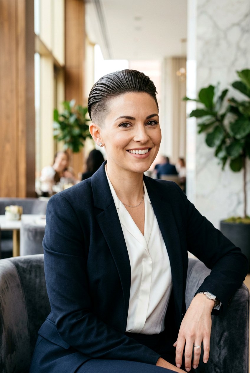 Slicked Back Pixie With Undercut - 20 edgy pixie with undercut - 20 edgy pixie with undercut