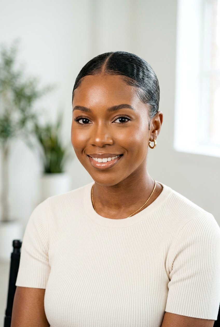 Slicked Back TWA - 20 twa hairstyles - 20 twa hairstyles